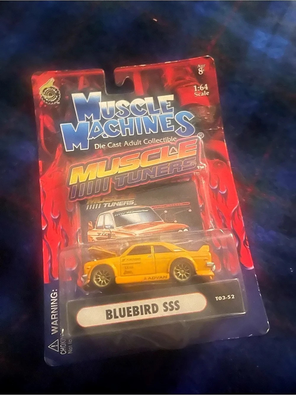 Muscle Machines Bluebird SSS Die-Cast Model Car NIP Yellow